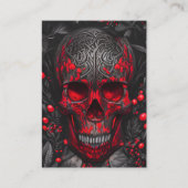 ダーク素晴らしファンタジースカルとレッドベリー 名刺 (正面)