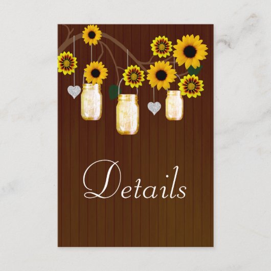 ダーク素朴イエローフローラメーソンジャース詳細 エンクロージャーカード (正面)