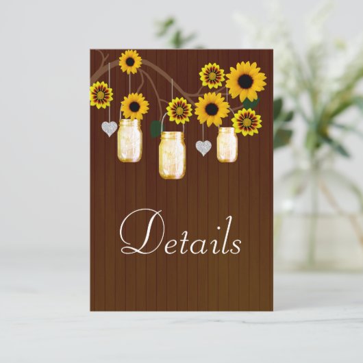 ダーク素朴イエローフローラメーソンジャース詳細 エンクロージャーカード (スタンド正面)