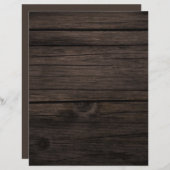 ダーク素朴ウッドクラフト紙 (正面/裏面)