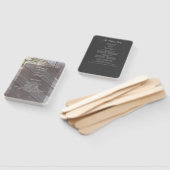 ダーク素朴グレーウッドフローラ結婚式 プログラム ハンドファン (組立なし)