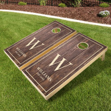 ダーク素朴バーンウッドプランクスファミリーネームモノグラム