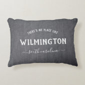 ダーク素朴リネンホームハウスほどの場所はない アクセントクッション (正面)