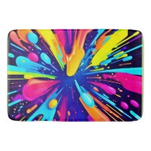 ダーク絵を描バスキャンバス上のネオン爆発