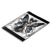 ダーク美しいゴシックアジア妖精タトゥー&ホイップ ノートブック (左側)