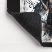 ダーク美しいゴシックアジア妖精タトゥー&ホイップ マウスパッド (コーナー)