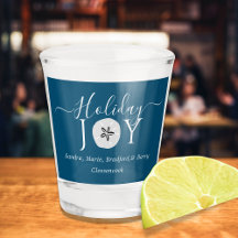 ダーク航海のティール（緑がかった色）ブルージョイ砂ドルショットグラス