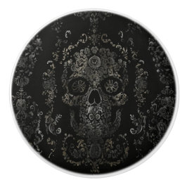 ダーク華美スカルデザイン セラミックノブ