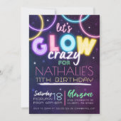 ダーク誕生日招待状 招待状 (正面)