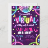 ダーク誕生日招待状 招待状 (正面)