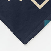 ダーク部族ナバホ、ヴィンテージ幾何学的。 フリースブランケット (角)