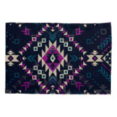 ダーク部族ナバホ、ヴィンテージ幾何学的。 枕カバー (裏面)