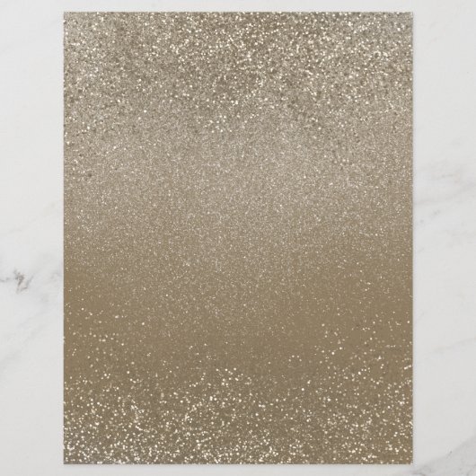 ダーク金ゴールドきらめくグリッターダストスクラップブック紙 (正面)