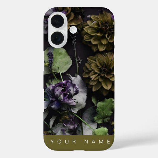 ダーク開花アンティーク Case-Mate iPhoneケース (裏面)