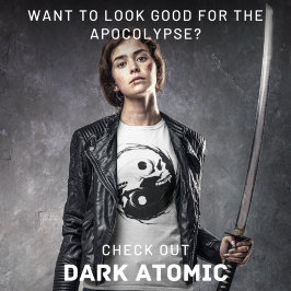 ダーク陰陽ヴァンパイアスカル宗教記号 Tシャツ