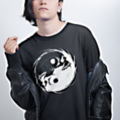 ダーク陰陽ヴァンパイアスカル宗教記号 Tシャツ