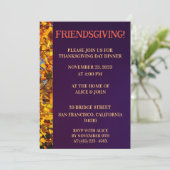 ダーク離れパープルズ感謝祭与え友達 招待状 (スタンド正面)