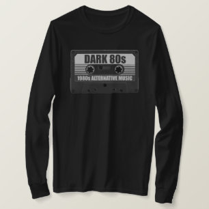 ダーク80年代カセットテープ ロングスリーブTシャツ Tシャツ