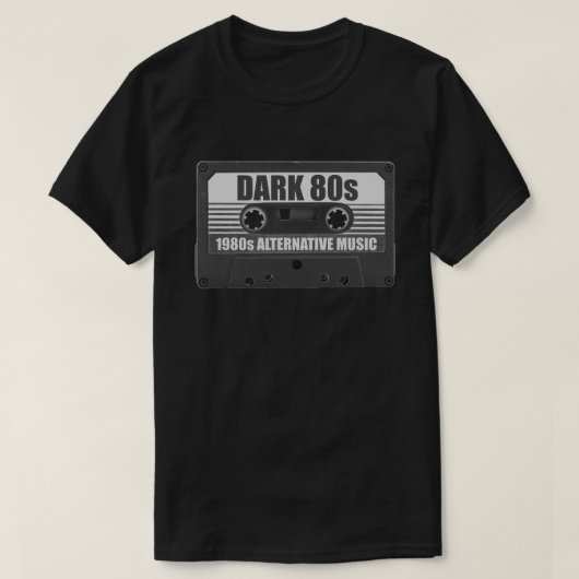 ダーク80年代カセットテープTシャツ Tシャツ (デザイン正面)