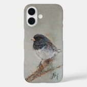 ダーク・アイド・ユンコ絵を描・バードイニシャル名前をカスタムする Case-Mate iPhoneケース (裏面)