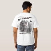 ダーク・アカデミアの天使 ゴシック 読書 名言 ポスター Tシャツ (裏面フル)