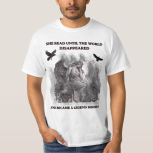 ダーク・アカデミアの天使 ゴシック 読書 名言 ポスター Tシャツ