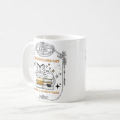 ダーク・アカデミアの学者猫 コーヒーマグカップ (正面左)