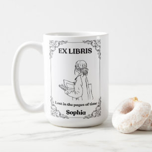 ダーク・アカデミア Ex Libris オリジナル リーディングジャーナル コーヒーマグカップ