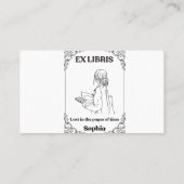 ダーク・アカデミア Ex Libris オリジナル リーディングジャーナル 名刺 (裏面)