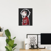ダーク・アニメ "Still Here" 美意識ゴシックイラスト