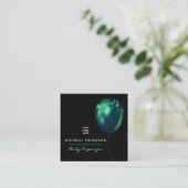 ダーク イリデセント バルーンズ イベント コーディネーター スクエア名刺 (スタンド正面)