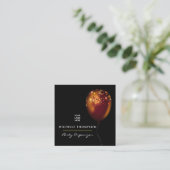 ダーク イリデセント バルーンズ イベント コーディネーター スクエア スクエア名刺 (スタンド正面)