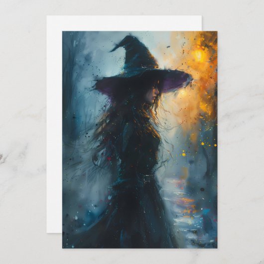 ダーク・イーヴル・ウィッチ・ウォーターカラー シーズンカード (正面/裏面)