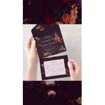 ダーク エレガント バーガンディ ムーディー フラワル フォト