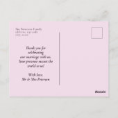 ダーク エレガント バーガンディ ムーディー フラワーリー ポストカード (裏面)