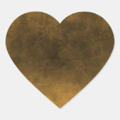 ダーク グランジ - オレンジ ハートシール (正面)