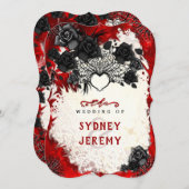 ダーク・ゴシック・ハロウィン「Togher With」招待状 招待状 (正面/裏面)