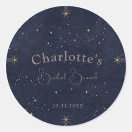 ダーク セレスチャル サン アンド ムーン ブライダル ブランケット シャワー ラウンドシール