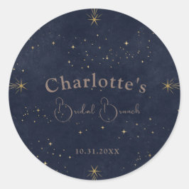 ダーク セレスチャル サン アンド ムーン ブライダル ブランシュ シャワー ラウンドシール