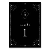 ダーク セレスチャル ムーン & スターズ テーブルナンバー (裏面)