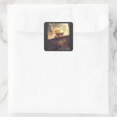 ダーク・ダックについて&ステッカーを見つける スクエアシール (バッグ)