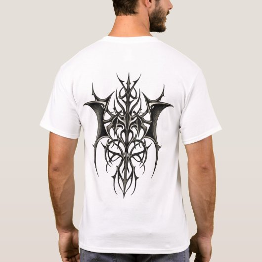 ダーク トライバル スパイク Tシャツ (裏面)