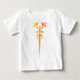 ダーク トライバル フェニックス エンブレム - ミシックシンボル ベビーTシャツ