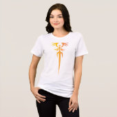ダーク トリビューン フェニックス エンブレム - 神話のシンボル トライブレンドＴシャツ (正面全面)