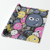 ダーク・ドードル・モンスターアニメ ラッピングペーパー (アンロールド)