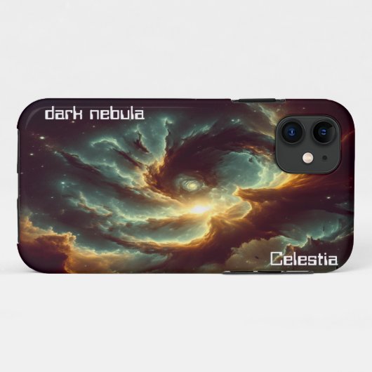 ダーク・ネビュラ オーダーメイド  Case-Mate iPhoneケース (裏面(横))