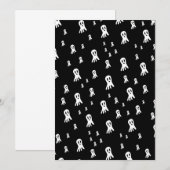 ダーク ハロウィン ゴースト 招待状 (正面/裏面)