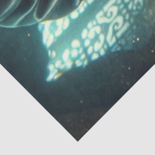 ダーク・ハーレクイン・ウーマン・デカップージ紙 薄葉紙 (詳細)