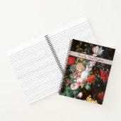 ダーク フローラル ローズ アート ジャーナル ノートブック (内部)