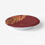 ダーク・ブルゴーニュ離れーズ幸せ感謝祭与え感謝していを行う ペーパーボウル (傾斜あり)